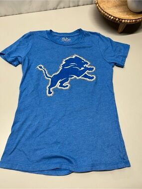 Majestic Kids Royal Blue Short-Sleeve Tee with Team Lion Graphic